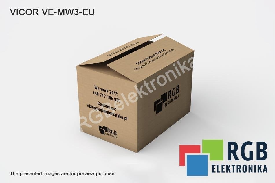 VE-MW3-EU The Vicor VE-MW3-EU is a DC/DC converter with a 2x24V output and 200W power rating. It is RoHS3 Compliant.