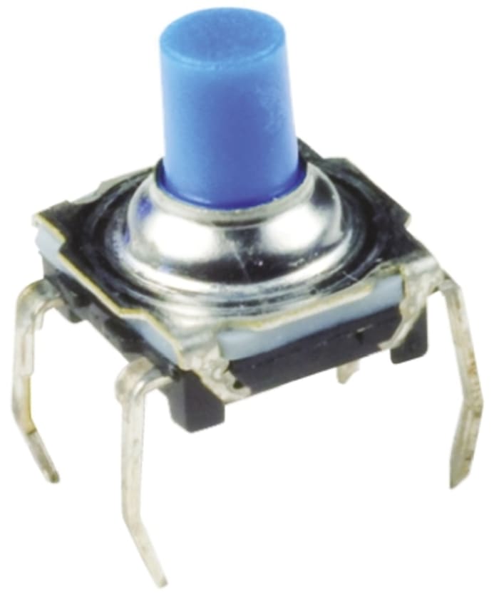 KSL0M411LFT The C&K Components KSL0M411LFT is a tactile switch with a SPST-NO contact configuration. It features IP60 sealing and a through-hole mounting type.