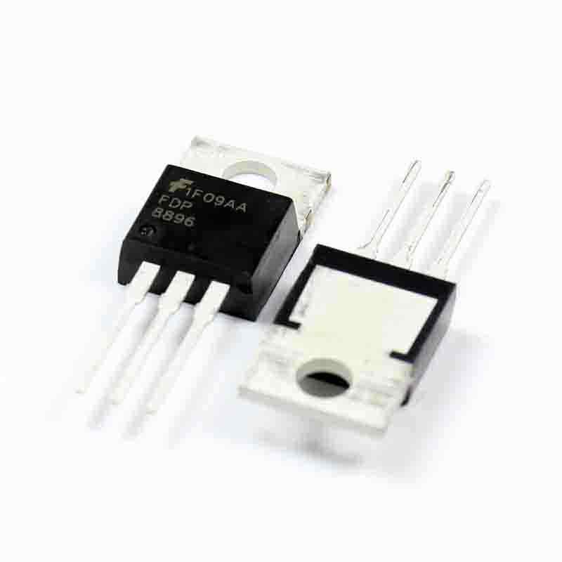 FDP8896 FDP8896 is an N-Channel power MOSFET from On Semiconductor with a 30V drain-source voltage rating and 16A continuous drain current at 25°C. It features a low 5.9mOhm on-resistance and is housed in a through-hole TO-220-3 package.