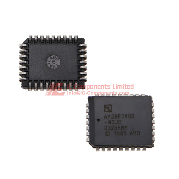 AM29F040B-90JC The Spansion AM29F040B-90JC is a PLCC32 packaged Flash Memory component. It is RoHS3 Compliant and has an MSL rating of 1.