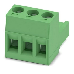 MSTB2.5-3-ST The Phoenix Contact MSTB2.5-3-ST is a PCB plug-in connector with 3 positions and a 5mm pitch. It offers a current rating of 12A (IEC) and 15A (UL), with a voltage rating of 630V (IEC) and 300V (UL).