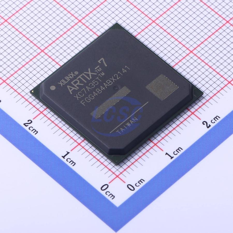XC7A35T-2FGG484C The Xilinx XC7A35T-2FGG484C is an Artix-7 FPGA featuring 33,280 logic cells and 250 I/O pins. It operates at 1V and is built on 28nm technology.
