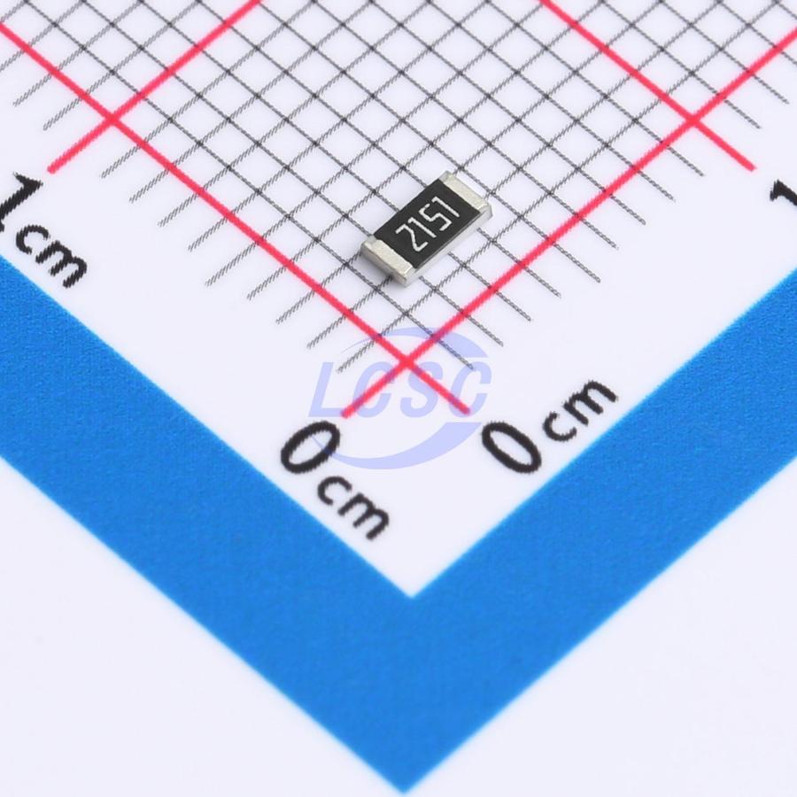 RC1206FR-072K15L The Yageo RC1206FR-072K15L is a surface mount chip resistor with a resistance of 2.15 kOhms and a tolerance of 1%. It is rated for 1/8W power.