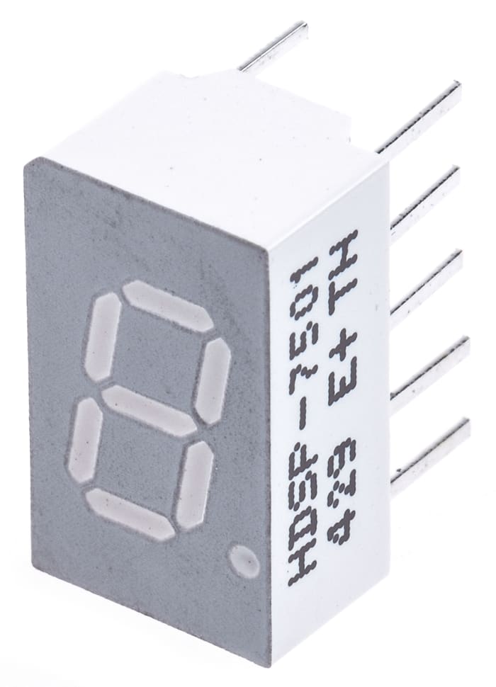 HDSP-7501 The Avago Technologies HDSP-7501 is a single-digit, 7-segment red LED display. It features a character height of 7.6mm and through-hole mounting.