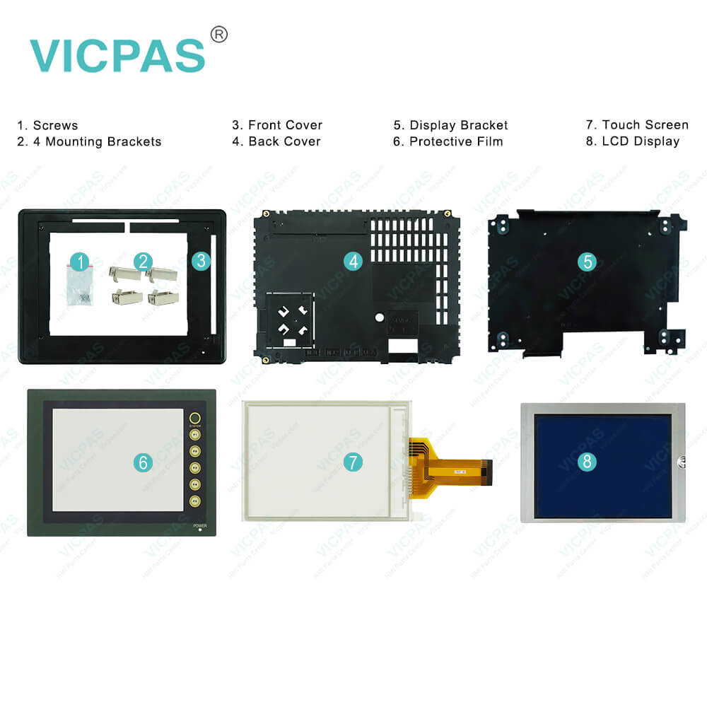 V706MD The Fuji Hakko V7 Series V706MD is a touch screen panel with analog resistance film technology. It offers resolutions of 320x240 or 1024x768 pixels.