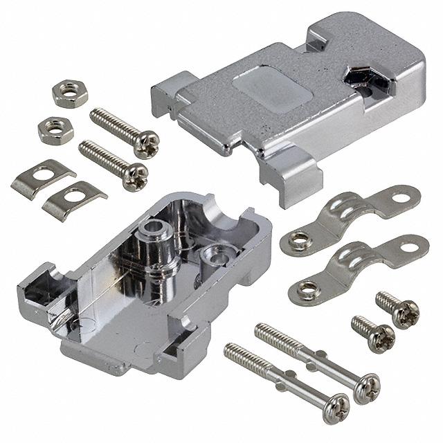 DA121073-155 ITT Cannon DA121073-155 is a two-piece D-Sub backshell for 15 positions with 180 degree cable exit, made of gray thermoplastic with nickel plating.