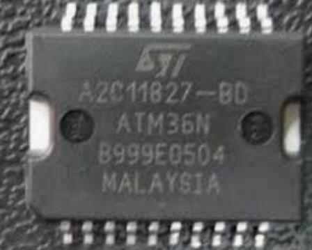 A2C11827-BDATM36N The ST A2C11827-BDATM36N is an 8-bit microcontroller featuring a RISC CPU, 32KB Flash memory, and 2KB SRAM. It comes in an HSOP-20 package.