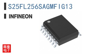 S25FL256SAGMFIG13 The Infineon S25FL256SAGMFIG13 is a 256Mbit NOR Flash Memory. It features a SPI Quad I/O interface and operates within a voltage range of 2.7V to 3.6V.