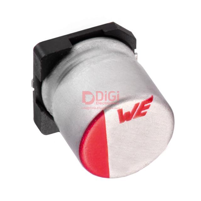 875075155002 The Würth Elektronik 875075155002 is an aluminum polymer capacitor with a capacitance of 120 µF and a voltage rating of 35 V. It offers a low ESR of 30mOhm.