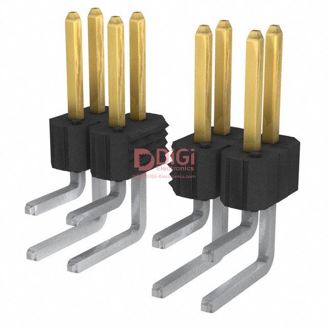 76384-402 This Amphenol ICC 68021-246HLF is a 46-position right angle header. It features a 2.54mm pitch and through-hole mounting.