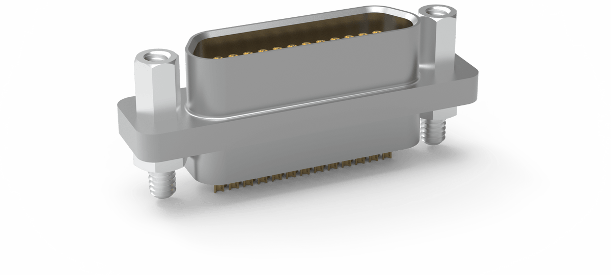 MKHT-262-031-433-220S The AirBorn MKHT-262-031-433-220S is a rugged, high-temperature, metal PC board mount receptacle connector. It features 31 positions with a 0.050" pitch and right-angle plated through-hole termination.