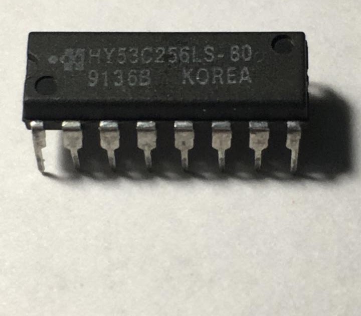 HY53C256LS-80 The Hyundai HY53C256LS-80 is a 256K DRAM memory module with an 80ns speed rating. It comes in a 16-pin DIP package.