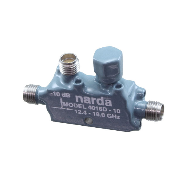 4016D-10 The L3 Narda-MITEQ 4016D-10 is an RF Directional Coupler designed for general purpose applications. It operates within a frequency range of 12.4GHz to 18GHz.