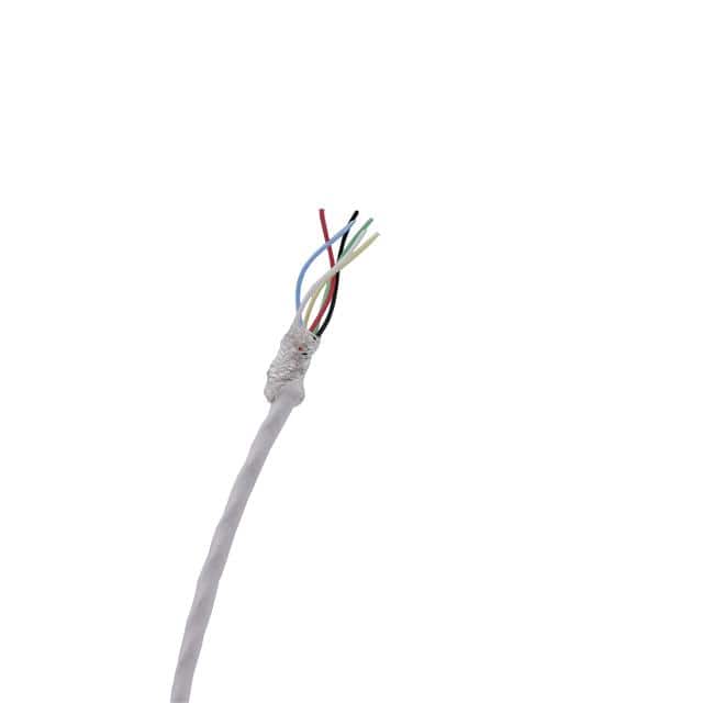 TAU-3019,06-A CABLE 6CON 30AWG WHT SHLD 100'