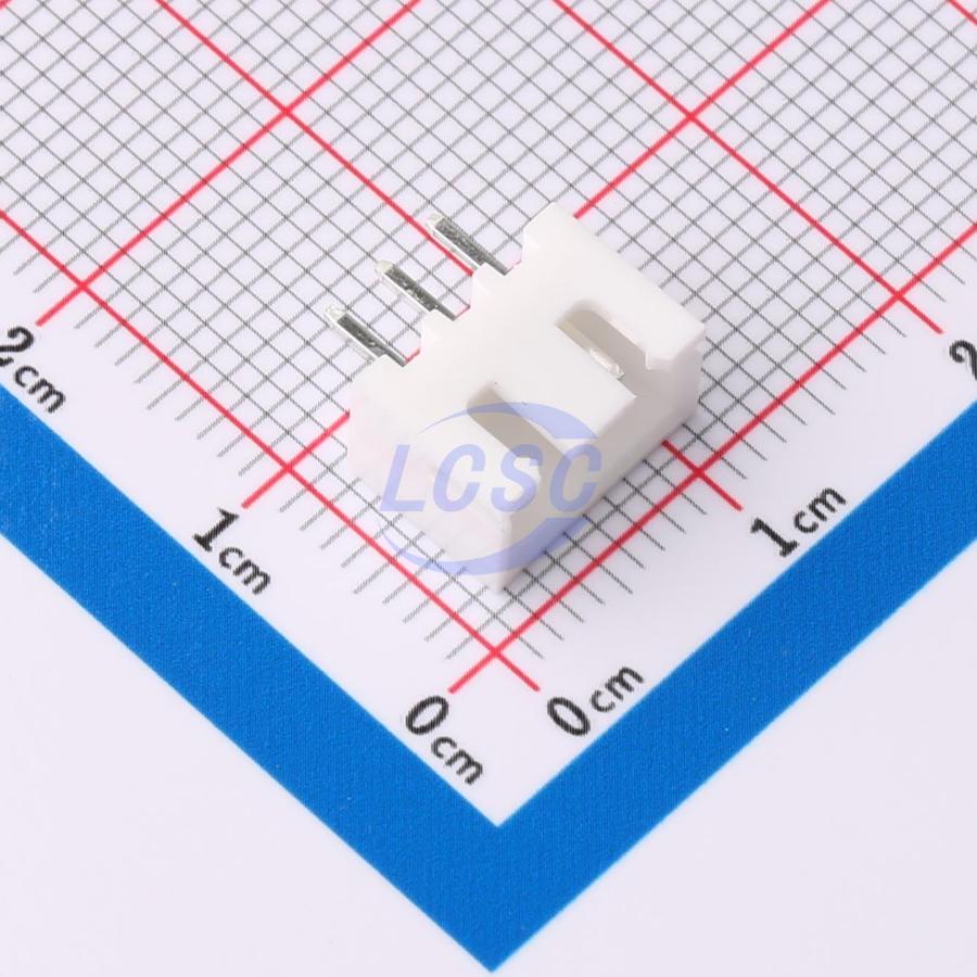 ZX-XH2.54-3PZZ The Zhaoxing ZX-XH2.54-3PZZ is a header, male pin with 3 positions and a 2.54 mm pitch. It is RoHS3 compliant.