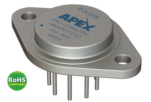 PA08 The Apex Tool Group PA08 is a linear amplifier designed for high-power precision control applications. It features a continuous output current of 40A and a maximum supply voltage of 100V.