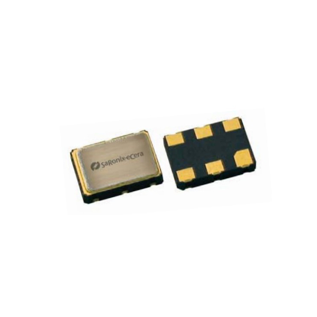 PBA000027 100 MHz XO (Standard) crystal oscillator with PECL output, 3.3V supply, and low jitter. Housed in a 7.0x5.0mm ceramic SMD package.