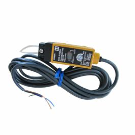 E3SX3CB4 The Omron E3SX3CB4 is a PNP output photoelectric sensor featuring a rugged metal housing and infrared LED light source. It operates within a 12-24VDC supply range and offers a fast 1ms response time.