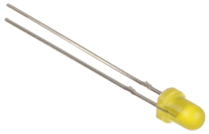 L-7104LYD The Kingbright L-7104LYD is a yellow LED with a 3mm through-hole package. It operates at a 2.5V forward voltage and has a maximum forward current of 140mA.