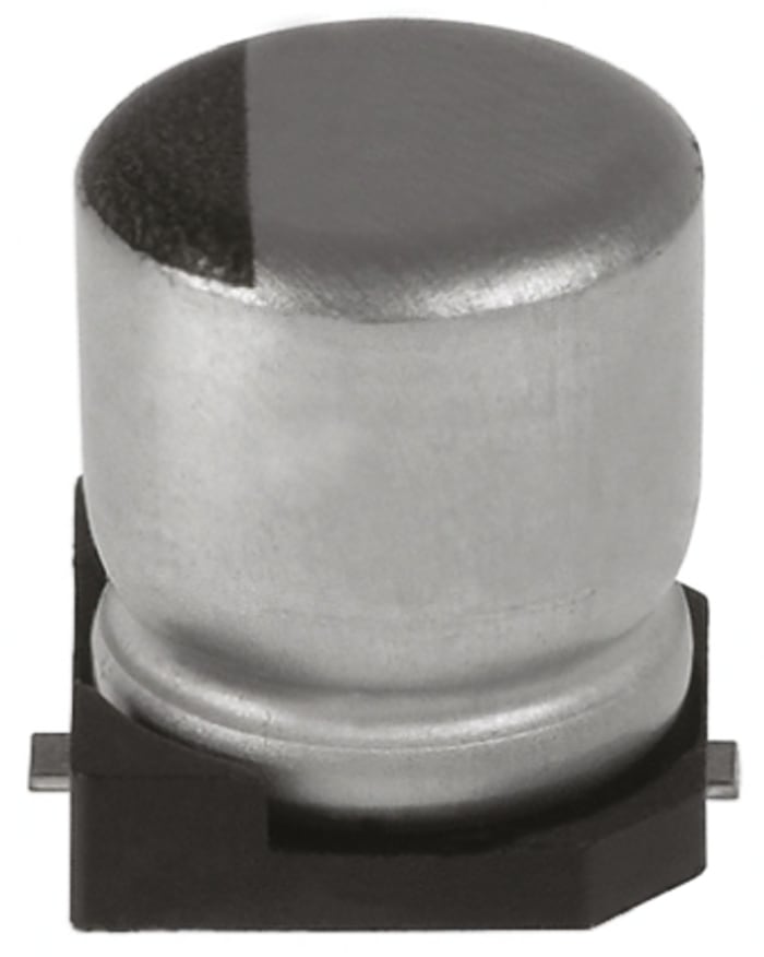 EMZA250ADA330ME61G This United Chemi-Con EMZA250ADA330ME61G is a 33µF, 25V dc Aluminium Electrolytic Capacitor. It is designed for surface mount applications.