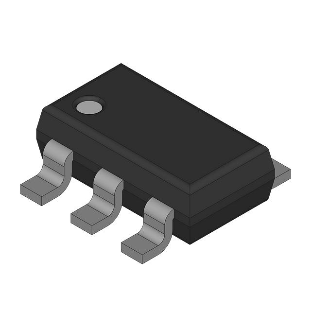 FDC6302P Dual P-channel MOSFET with 25V drain-source voltage and 120mA drain current. Features logic-level gate drive and low 10 Ohm on-resistance in a compact SOT-23-6 package.