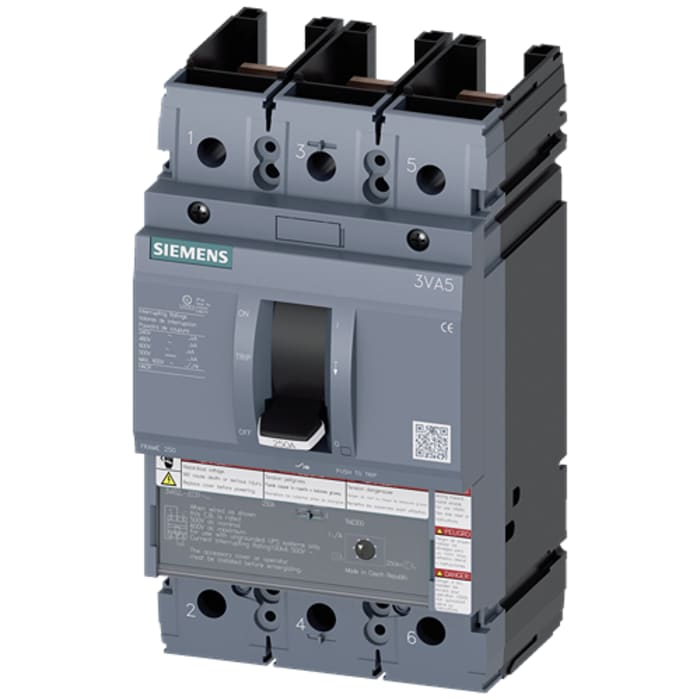 3VA5270-7EC31-2AA0 The Siemens 3VA5270-7EC31-2AA0 is a three-pole circuit breaker rated for 70A with a breaking capacity of 100kA.