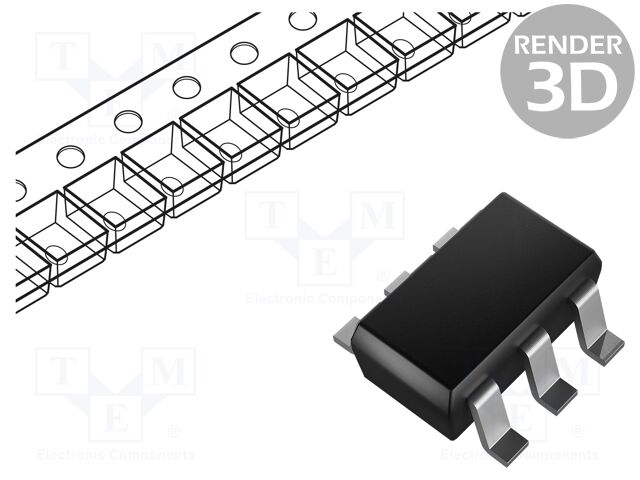 DMN6040SVT-7 DMN6040SVT-7 is a 60V N-Channel Enhancement Mode MOSFET from Diodes Incorporated. It features a low on-resistance of 44mΩ at 10V and supports continuous drain current up to 5A.