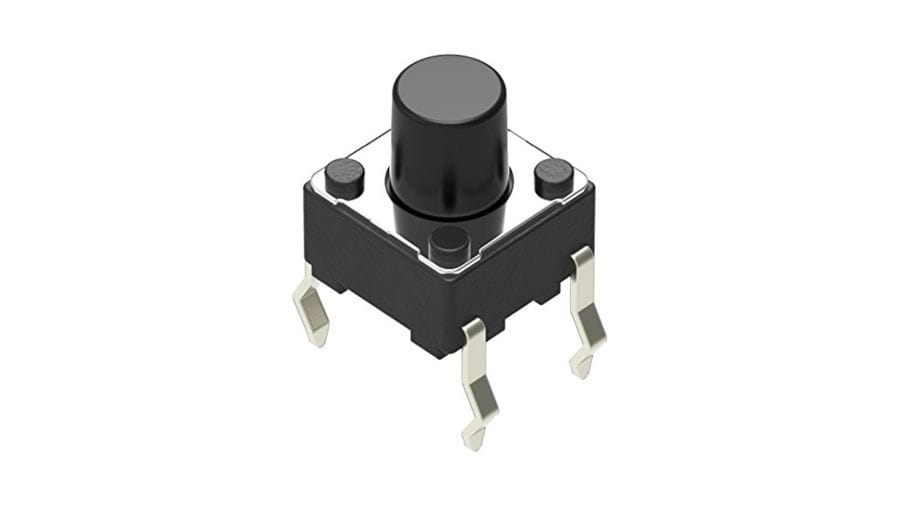 SKHHBVA010 The Alps Alpine SKHHBVA010 is a snap-in type TACT Switch with a sharp feeling operation. It offers a 0.98N operating force and a long operating life.