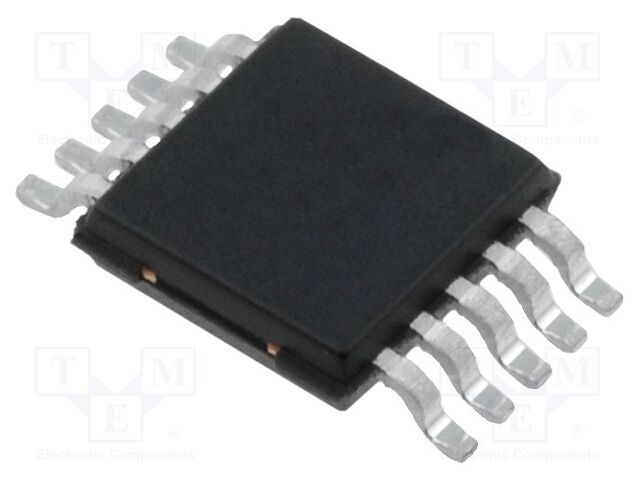 AD5314BRMZ The Analog Devices AD5314BRMZ is a quad 10-bit buffered voltage output DAC. It operates from a single 2.5 V to 5.5 V supply and consumes low power.