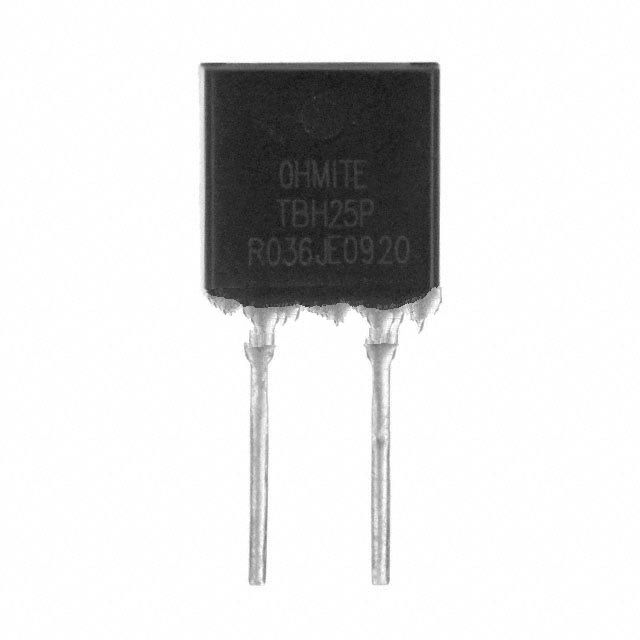 TAH20P2R20J The Ohmite TAH20P2R20J is a through-hole resistor with a resistance of 2.2 Ohms and a power rating of 20W. It features a ±5% tolerance and a thick film composition.