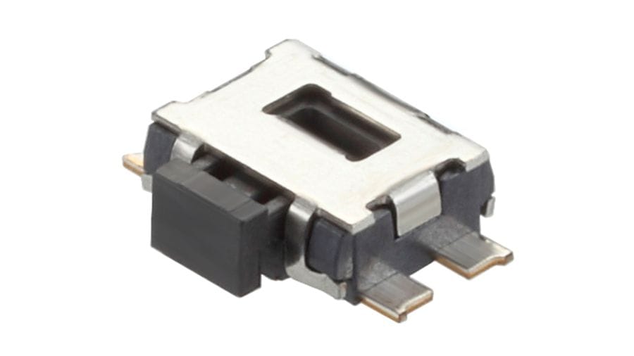SKSCPBE010 The Alps Alpine SKSCPBE010 is a surface mount TACT Switch from the SKSC Series. It offers a sharp feeling operation with a 1.6N operating force.