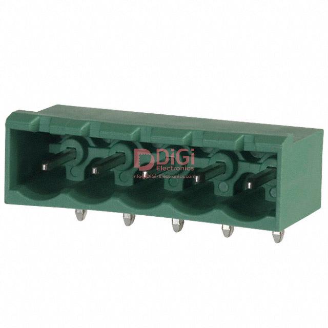 MSTBA2,5/5-G-5,08 This Phoenix Contact terminal block header features 5 positions and a 5.08mm pitch. It is designed for through-hole mounting with a 90° right-angle orientation.