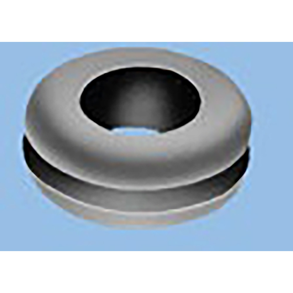 343 Fibre shoulder washer for #4 screw size with 3.2mm inner diameter, 7.9mm outer diameter, and 1.57mm flange thickness.