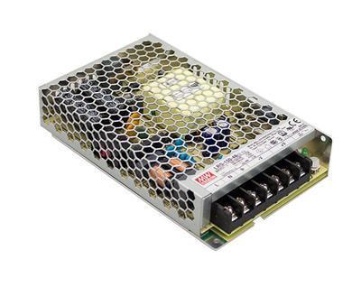 LRS-150-15 The Mean Well USA LRS-150-15 is an enclosed AC/DC converter delivering 150W of power with a 10A output current. It offers 88.5% efficiency and chassis mounting.