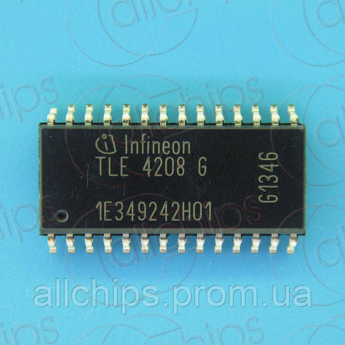 TLE4208G SOP28 The Infineon Technologies TLE4208G SOP28 is a motor driver controller in a SOP28 package. It is RoHS3 Compliant.