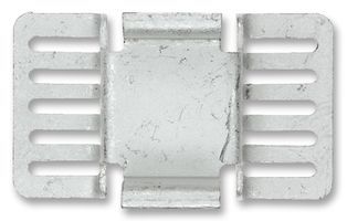 7106DG Top mount rectangular fin heat sink for TO-263 (D²Pak), PowerSO-10, and SO-10 packages. Features copper construction with tin finish, 5.00°C/W thermal resistance at 400 LFM, and 2.0W power dissipation at 40°C rise.