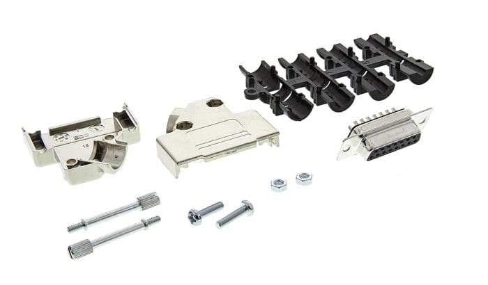 MHD45PK15-DB15S-K The MH Connectors MHD45PK15-DB15S-K is a 15-way straight D-Sub connector. It features a 5A current rating and a 250V voltage rating.