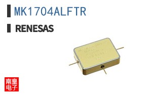 MK1704ALFTR The MK1704ALFTR from Integrated Device Technology is a Low EMI Clock Generator. It operates with a frequency of 140MHz and a supply voltage range of 3V to 5.5V.
