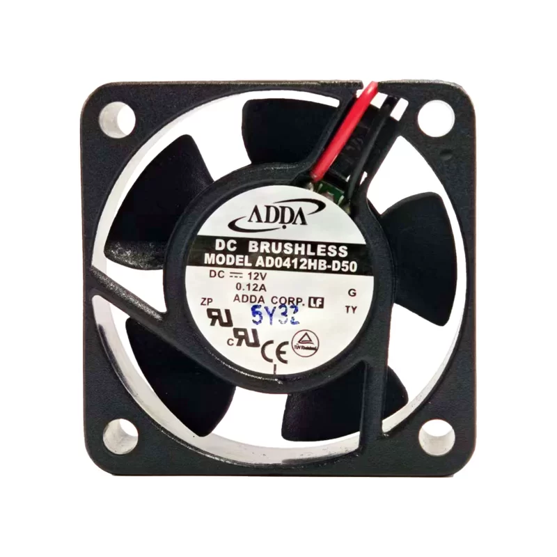 AD0412HB-D50 The ADDA AD0412HB-D50 is a 12V DC axial fan designed for efficient cooling. It operates at 8,000 RPM and delivers an airflow of 15.6 m3/h.