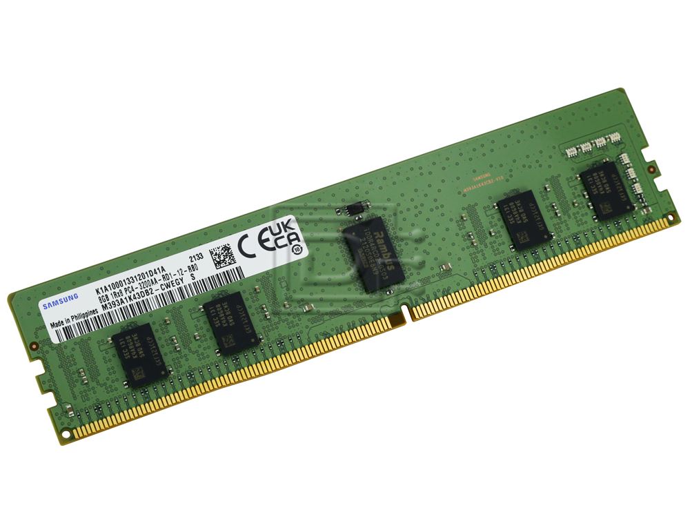 M393A1K43DB2-CWE This Samsung M393A1K43DB2-CWE is an 8GB DDR4 server RAM module operating at 3200MHz. It features ECC support and a 1.2V operating voltage.