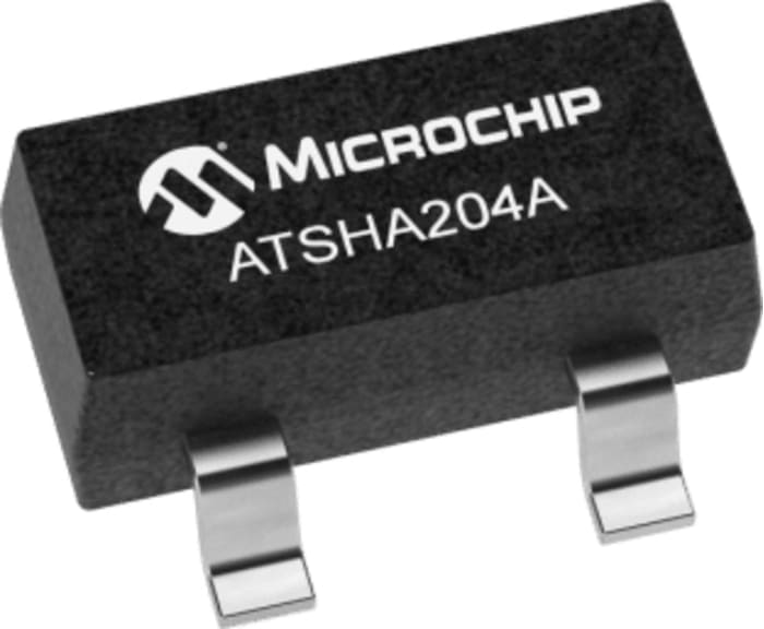 ATSHA204A-STUCZ-T The Microchip ATSHA204A-STUCZ-T is a 4.5kB EEPROM with a Serial-1 Wire interface. It features a compact SOT-23 surface-mount package.