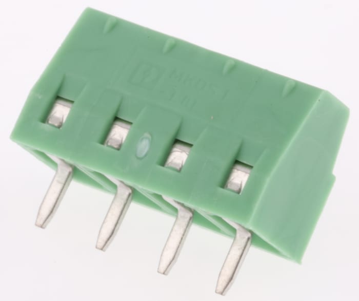MKDS 1/4-3.81 The Phoenix Contact MKDS 1/4-3.81 is a 4-contact PCB terminal block with a 3.81mm pitch. It features screw termination and a through-hole mounting type.