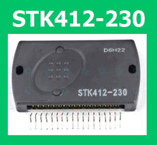 STK412-230 The Sanyo Denki STK412-230 is an integrated circuit in a ZIP18 package. It is RoHS3 Compliant and has an MSL rating of 1.