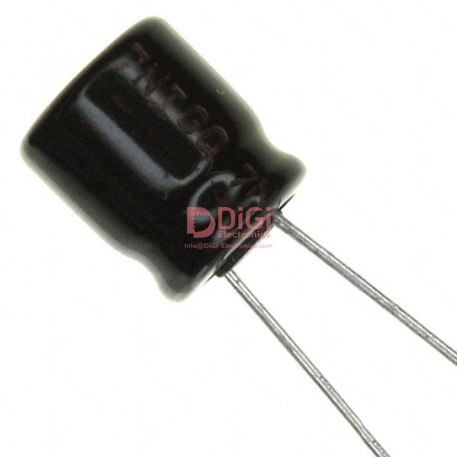 ECE-A0JKA101 The Panasonic Electronic Components ECE-A0JKA101 is an aluminum electrolytic capacitor with a capacitance of 100 µF and a rated voltage of 16 V. It features a Radial, Can package and is designed for general purpose applications.