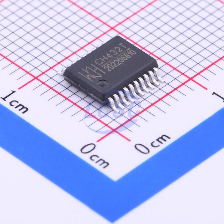 CH432T The WCH CH432T is a UART (Universal Asynchronous Receiver Transmitter) IC. It offers RoHS3 compliance and an MSL 1 rating.