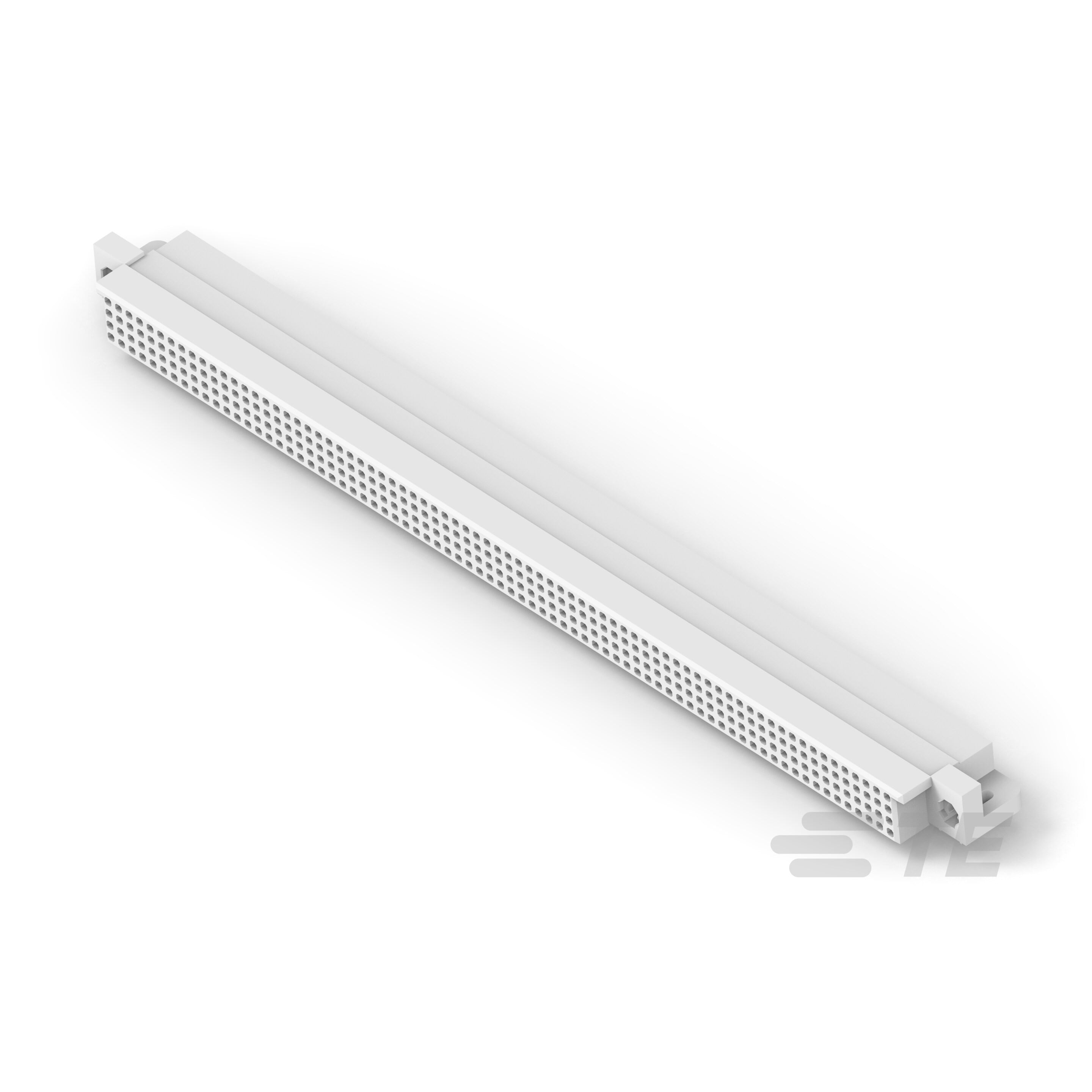 532434-2 TE Connectivity 532434-2 is a high density receptacle connector with 120 positions arranged in 4 rows at 2.54mm pitch. It features through hole right angle mounting and gold contact finish.