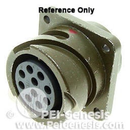 CA3102E20-22SXBF80A176 CA3102E20-22SXBF80A176 is a 6-position circular receptacle from ITT Cannon with female sockets, gold crimp contacts, and a panel mount with flange.