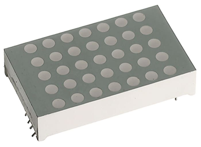 TA12-11SYKWA The Kingbright TA12-11SYKWA is a yellow dot matrix LED display with a 7x5 dot format. It offers a luminous intensity of 220 mcd.