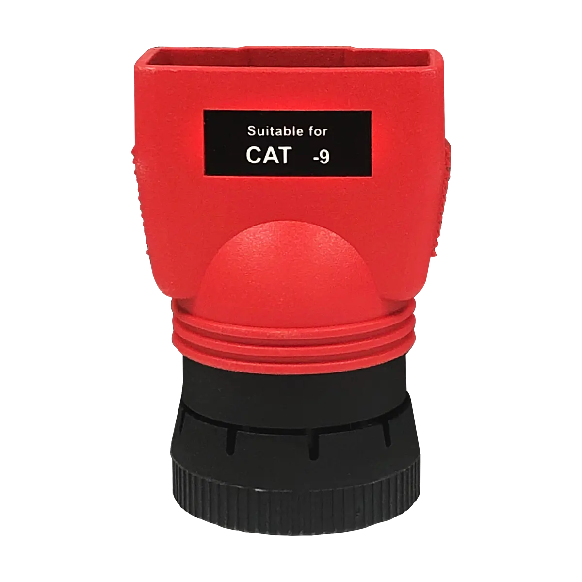 CAT-9 The CAT-9 adapter is a 9-pin off-highway vehicle adapter designed for construction and agriculture machines operating off-road with Caterpillar engines. It is compatible with the MaxiSYS MS909CV tablet and VCI.