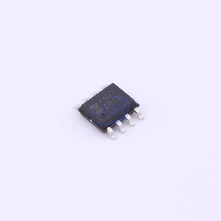AO4407C The AO4407C is a single MOSFET manufactured by AOS. It is RoHS3 compliant and has a Moisture Sensitivity Level of 1.